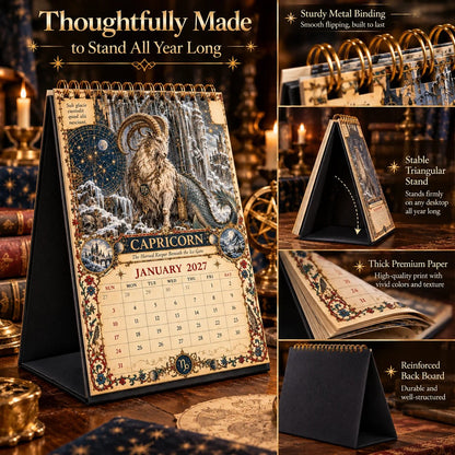 📅✨2027 Zodiac Grimoire Calendar™ | 12 Signs, 12 Forbidden Chapters