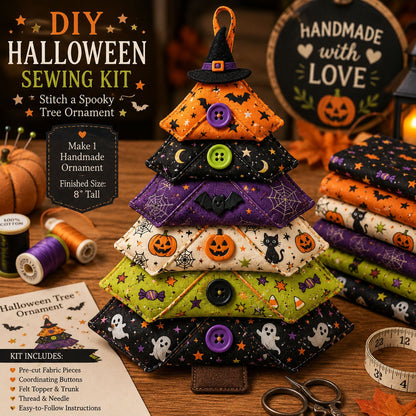 ⚡20K+ SOLD !! 🎁 Layered Fabric Tree Ornament DIY Sewing Kit