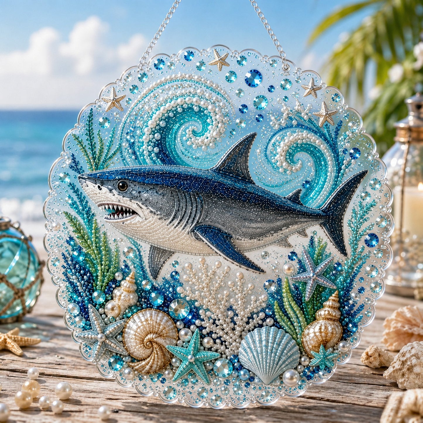 🔥 Last Day 49% OFF - 🌊✨Ocean Pearl Art DIY Hanging Ornament Kit