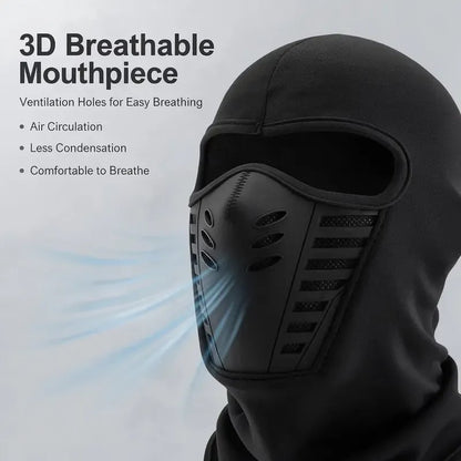 Unisex Fleece Full Face Balaclava Ski Mask - Windproof, Anti-Haze, Soft Sports & Outdoor Hat, Motorcycle Accessories for Skiing, Winter Outdoor Activities