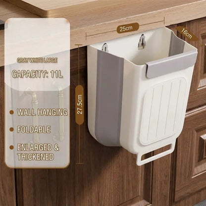 Hanging Kitchen Trash Can for Cabinet Door