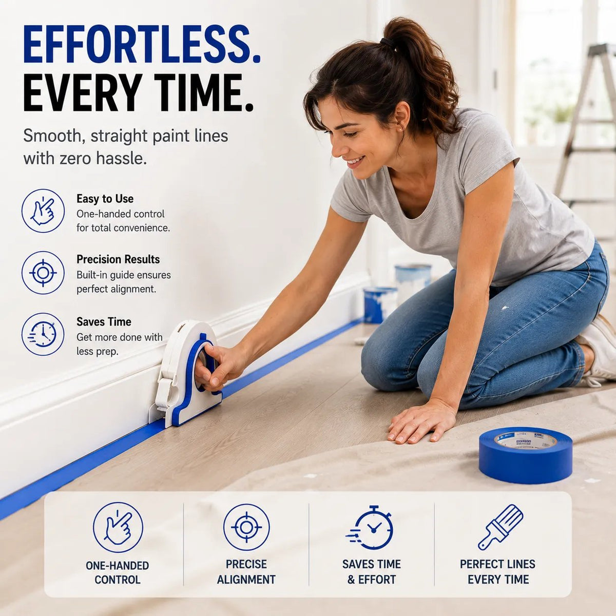 🎉 High-efficiency Painter Masking Tape Applicator