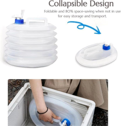 10L Foldable BPA-Free Water Container with Tap