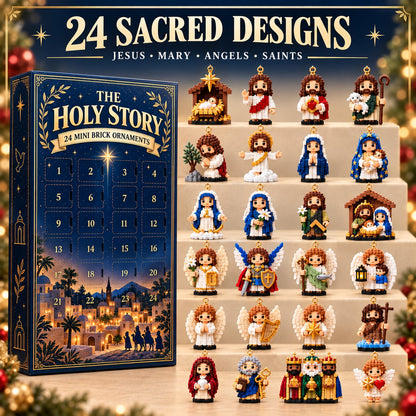✨ The Holy Story 24-Day Mini Brick Ornament Advent Calendar
