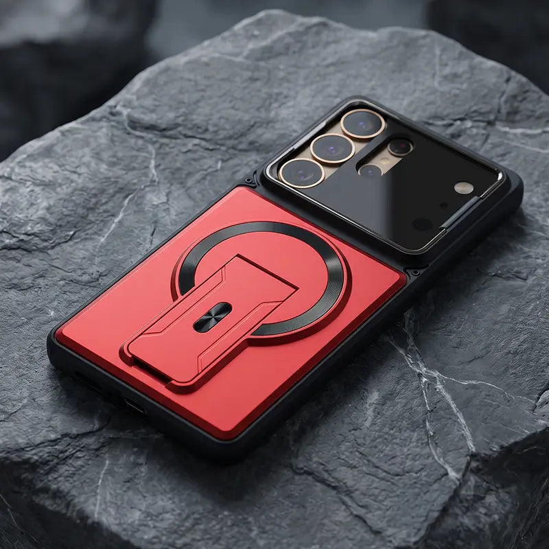 Magnetic Kickstand Phone Case forS Series – Shockproof Slim Case with Camera Lens Protection & Hidden Stand