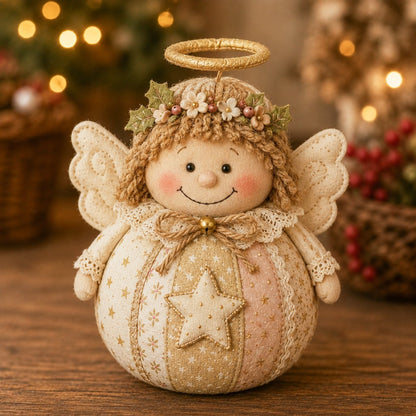 🎄 DIY Patchwork Fabric Doll Kit – Create Your Own Handmade Christmas Character