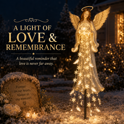✨ Angel Blessing Fountain– Solar Cascading Angel Garden Light 👼