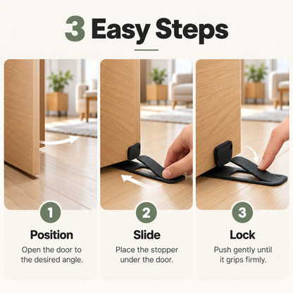 Slide. Grip. Protect: The Flexible Door Stopper 🪶✨