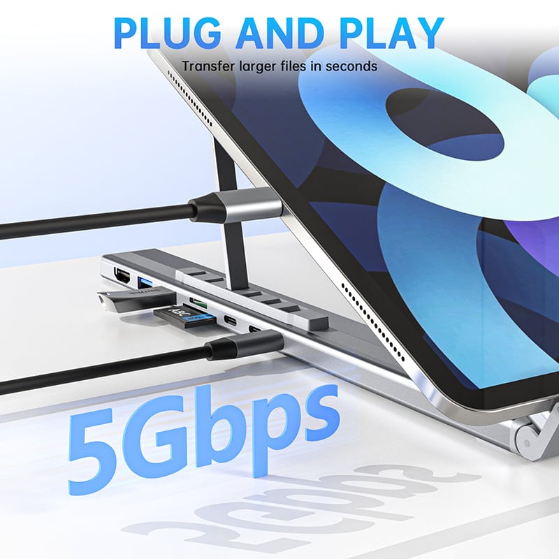 🏠💻 8-in-1 USB-C Laptop Stand,Best Gifts