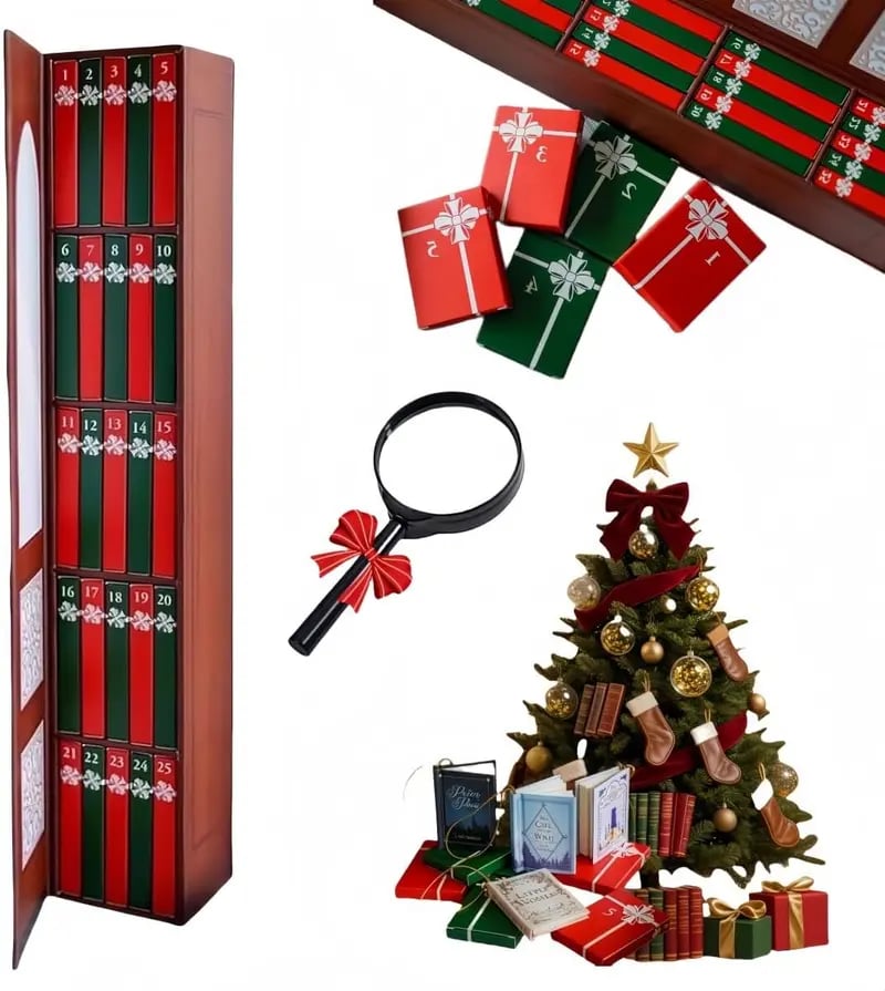 2026 Mini Book Ornament Advent Calendar A Christmas Countdown Made for Book Lovers 📚🎄