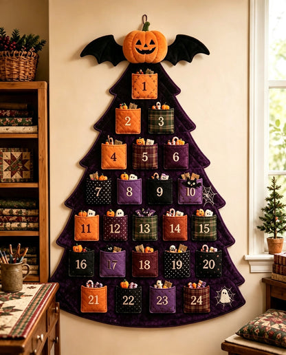 🔥Last Day 49% OFF - 🎄✨DIY 24-Pocket Fabric Christmas Advent Tree Kit
