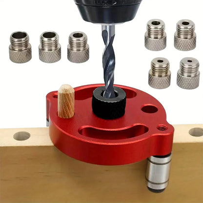 Self-Aligning Dowel Jig for Fast, Accurate Wood Joinery – Red 🔴