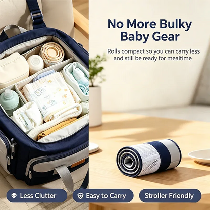Adjustable single-shoulder portable strap | Lightweight and breathable mesh hip strap