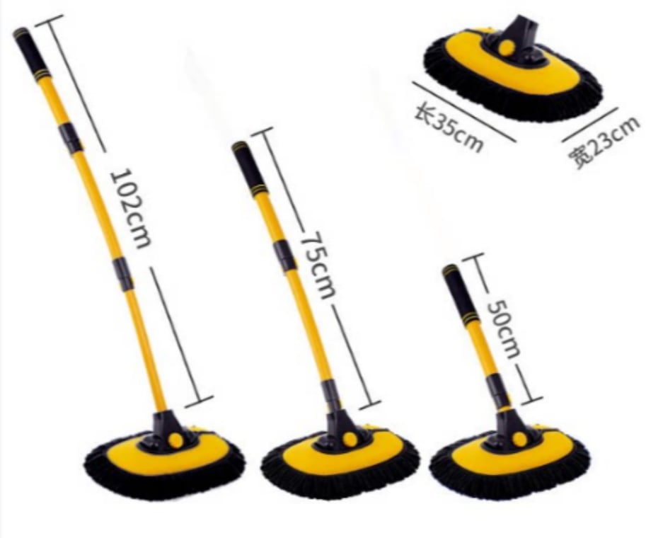 🎉⏳Time-Limited Special⏰Durable Aluminum Long Handle Telescopic Car Wash Mop – Soft Microfiber, Scratch-Free & Adjustable Length ✨