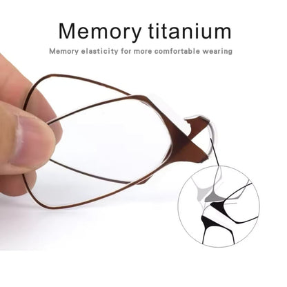 Retractable Nose-Clip Reading Glasses Keychain