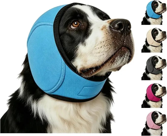 Calming Dog Ear Wrap | Noise-Reducing Ear Protection for Grooming, Bathing & Fireworks