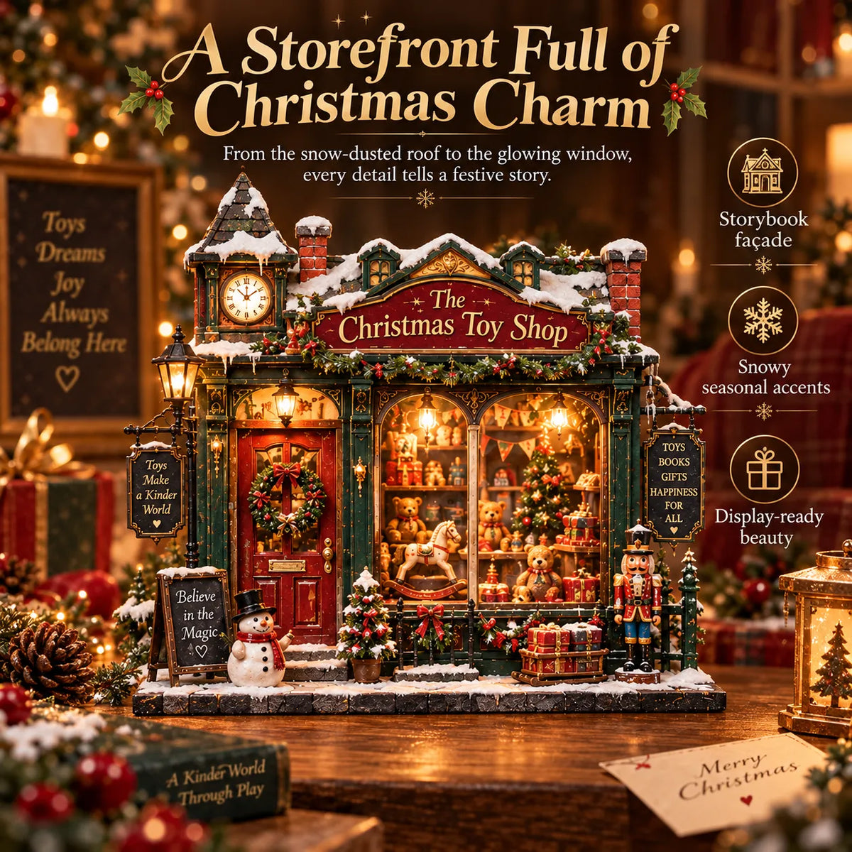 🎄 The Christmas Toy Shop™-DIY 3D Miniature House Kit
