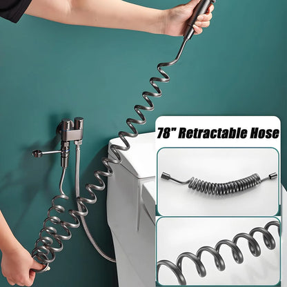 Free Shipping 🎉 1-In-2-Handheld Out Dual Control Valve Bidet Sprayer for Toilet