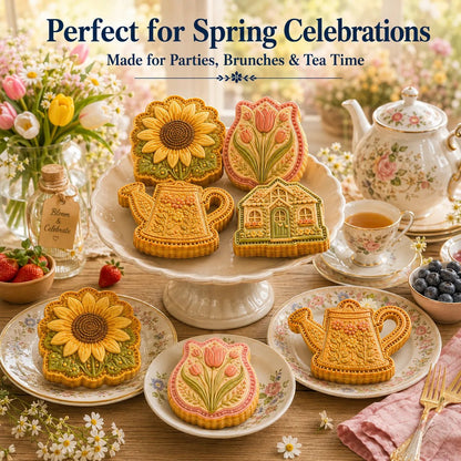 🎉⏳ Last Day 49% OFF – 🌸 8-Design Spring Garden Mini Pie Mold Collection | Reusable Embossed Molds for Shaping Detailed Bee, Butterfly, Ladybug, Sunflower, Cottage & More 🥧✨