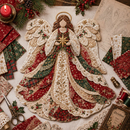 🔥LAST DAY 55% OFF - 🎄🎅Christmas Patchwork Fabric DIY Decor Kit