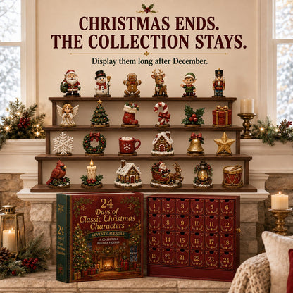 💯🎄 49% OFF – 24 Days of Classic Christmas Characters Advent Calendar | 24 Collectible Holiday Keepsakes Inside a Vintage Book-Style Christmas Countdown 🎅✨