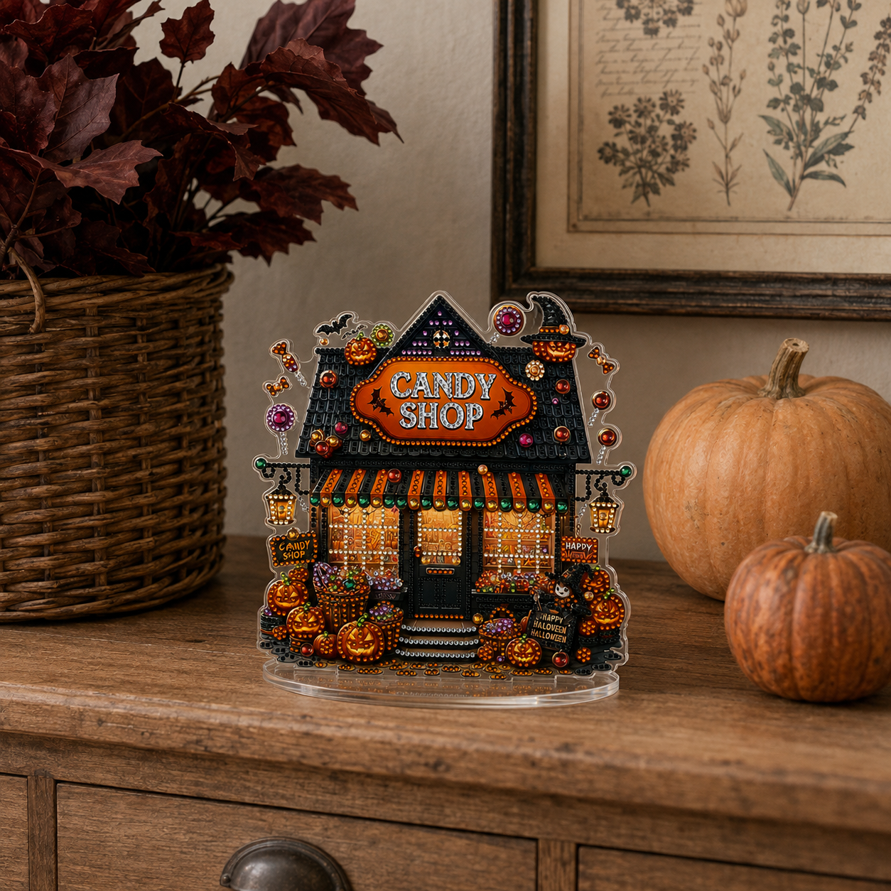 Sparkling Halloween Candy Shop Tabletop Decor Kit
