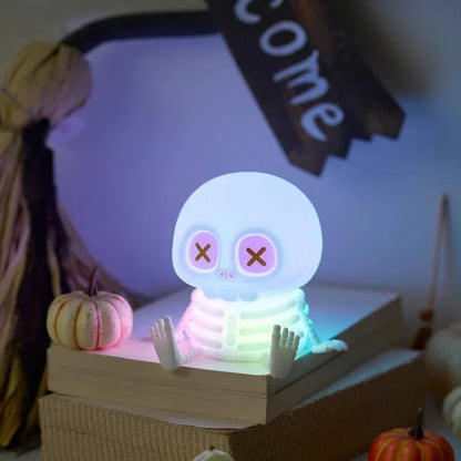 🎉Halloween Skull Silicone Night Light with Touch Control