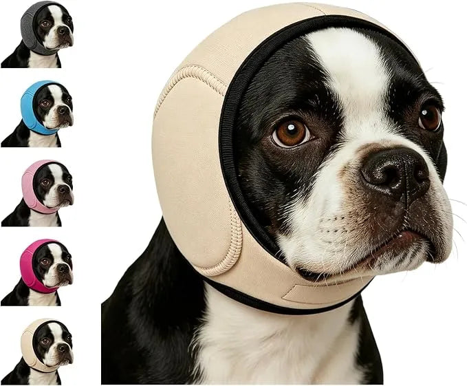 Calming Dog Ear Wrap | Noise-Reducing Ear Protection for Grooming, Bathing & Fireworks