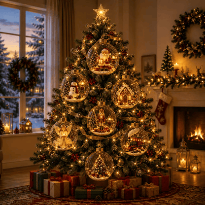 🔥Limited time 50% OFF -✨✨🎄 Glowing Christmas Story Ornament – Light-Up Mini Holiday Scene