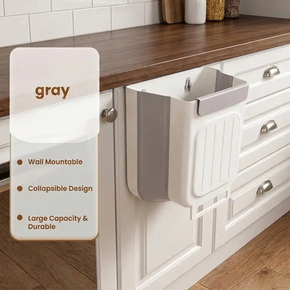 Hanging Kitchen Trash Can for Cabinet Door