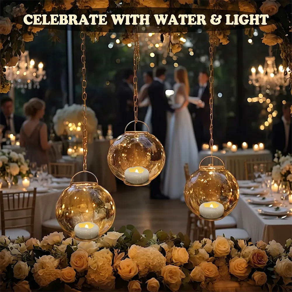 Floating LED Candles 🕯️ – Water-Activated Flameless Lights for Special Occasions