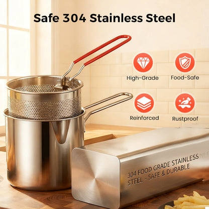 🔥LAST DAY SALE 49% OFF🎁410 Stainless Steel Multifuntional Fryer
