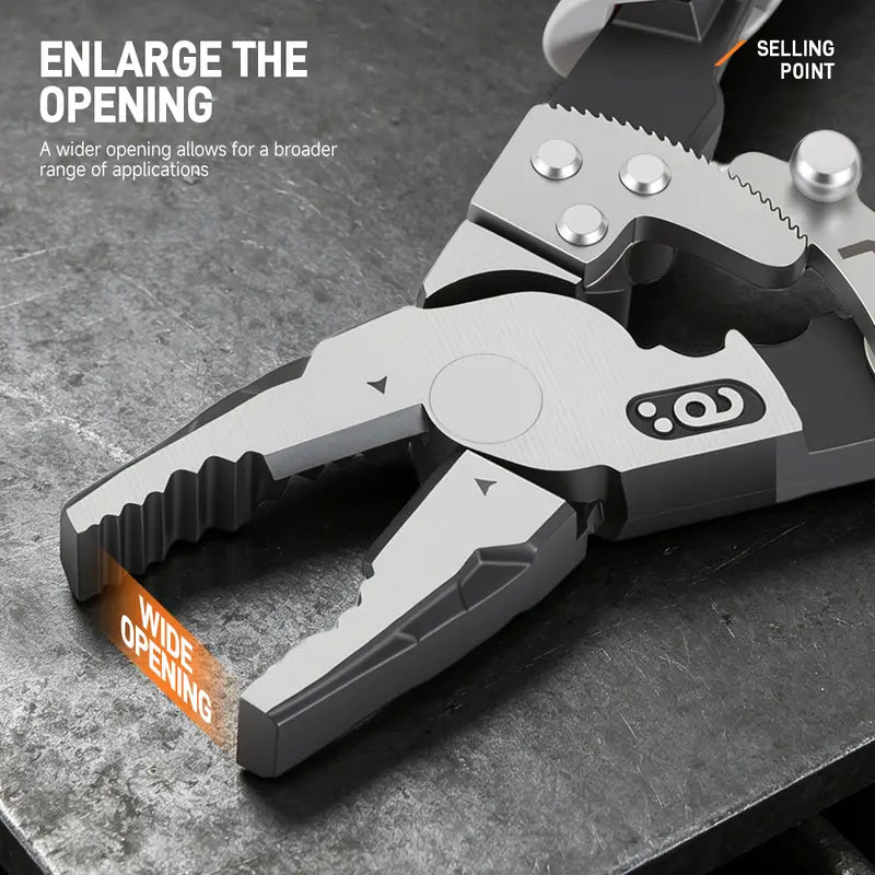 🔧 Self-Locking Ratchet Pliers – Secure Grip, Less Effort