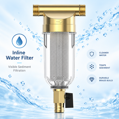💧 50% OFF Today! Whole House Sediment Water Filter for Cleaner Plumbing & Fresher Daily Water