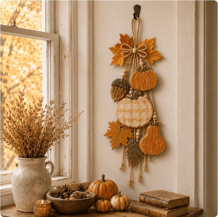 🎉Rustic Harvest WoodenDoor Hanger