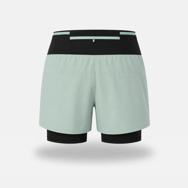 Marathon Pro Shorts — Front Mesh Storage Belt · Right Inner Liner Phone Pocket · Rear Zip Pocket · Anti-Chafe Liner