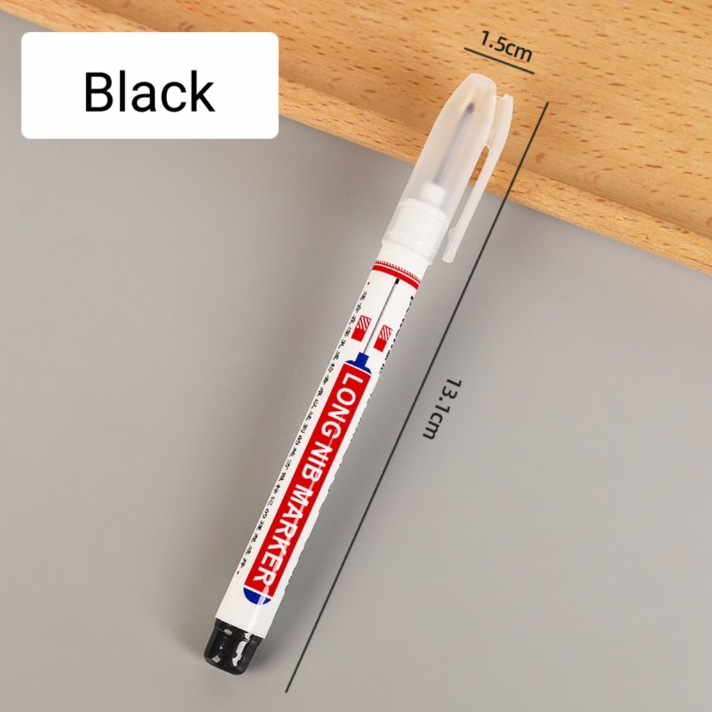 Extended Tip Marker Pen, Quick Dry Ink For Deep Hole Marking🎯