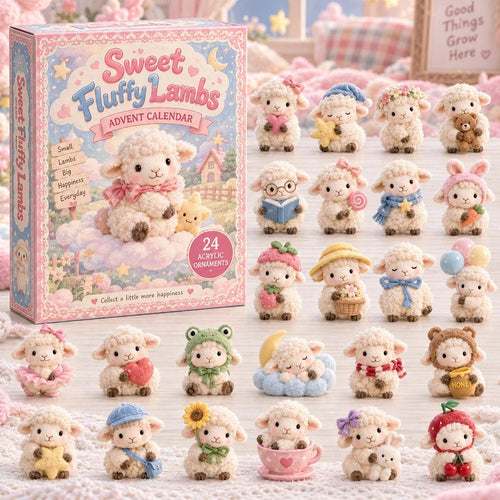 🔥HOT SALE🔥CHRISTMAS KICKOFF 49% OFF - Sweet Fluffy Lambs Advent Calendar 2026 - 24-Day Festive Countdown