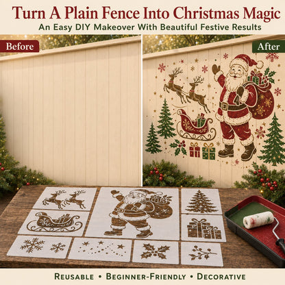 🔥Last Day 49% OFF 🌿Garden Bloom Wall Stencil Kit✨