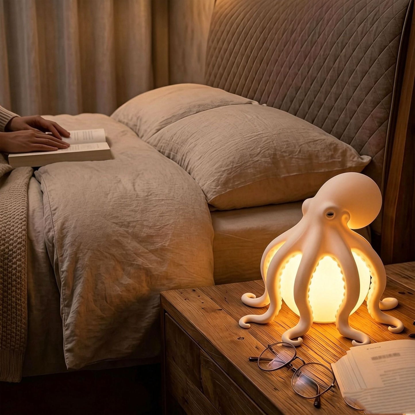 🎁🎉Only $29.99 This Week🌟🐙 Ocean Sculpture Octopus Ambient Table Lamp