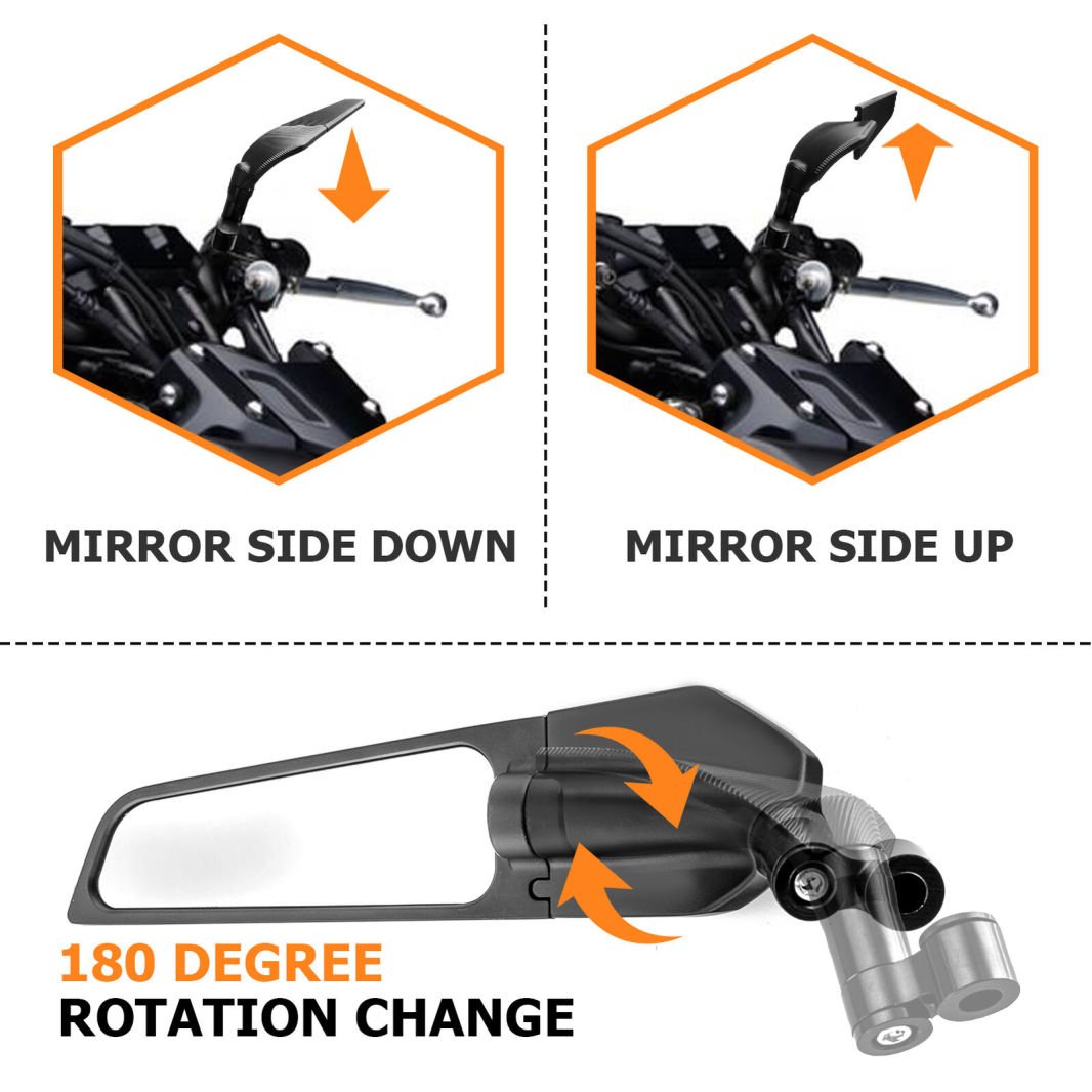 Rotating Adjustable Motorcycle Rearview Mirror