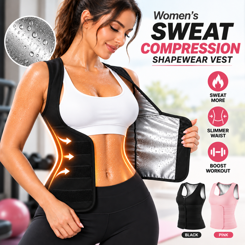 🔥 Women's Sweat Compression Shapewear Vest – Tummy Control & Sculpting Fit