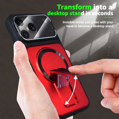 ✨MagSafe Magnetic Case with Camera Lens Cover & Invisible Stand for iPhone