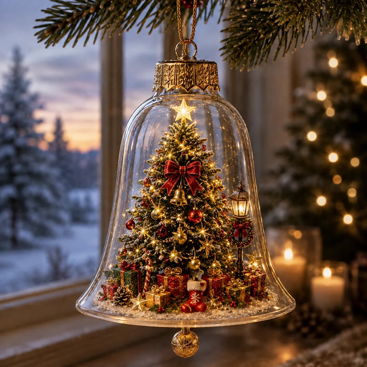 🔥HOT SALE🔥Limited time 69% OFF -✨🎄 Glowing Christmas Story Ornament – Light-Up Mini Holiday Scene