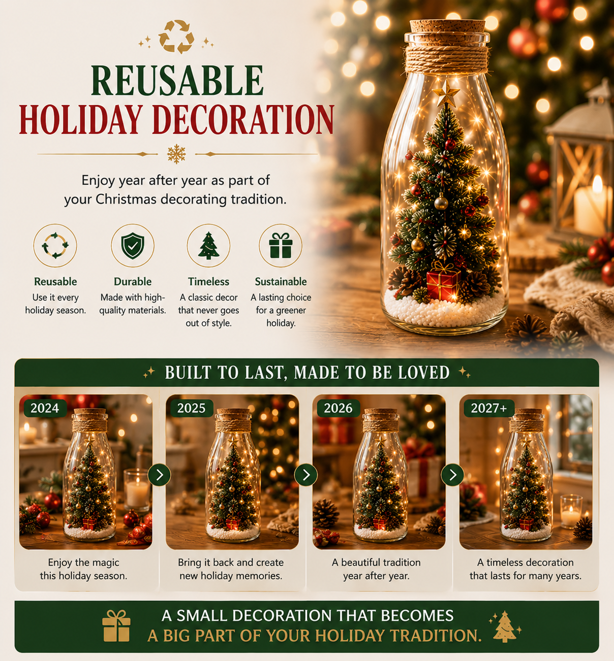 Christmas Tree In A Bottle