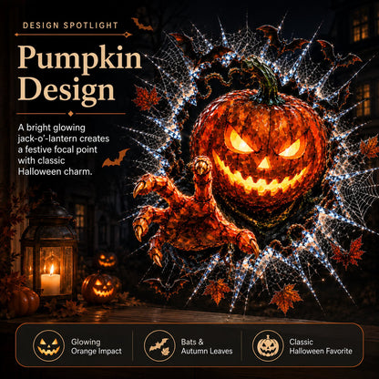 🎃 2026 Halloween Window Decals – 3D Crack Glass Spooky Decorations for a Haunted Halloween Scene