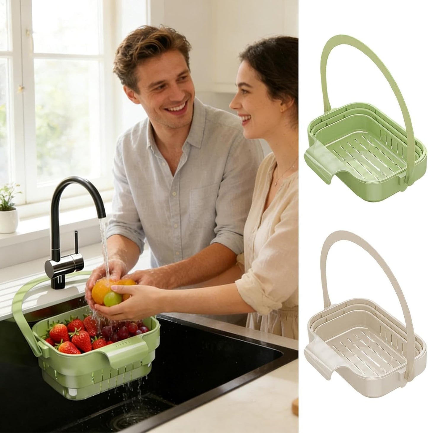 AA Foldable Hanging Kitchen Sink Drain Basket🧺