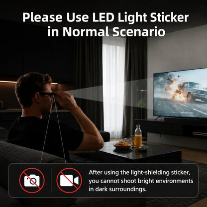 😎 LED Light Blocking Stickers for Smart Glasses