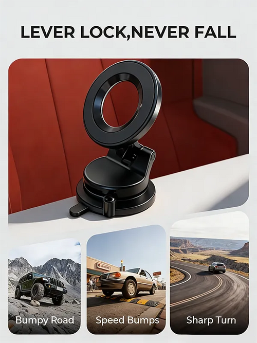 360°Vacuum Car Phone Holder