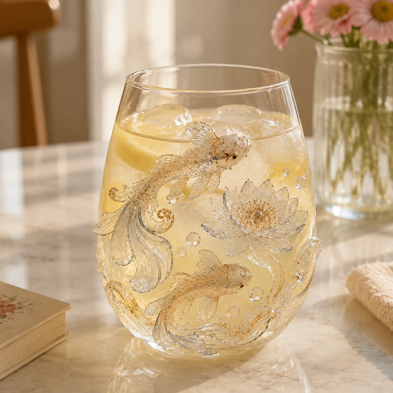 🔥 LAST DAY 49% OFF – ✨ 3D Animal Floral Glass Tumbler | For Prettier Sips, Sunlight-Catching Details, Nature Charm & Elegant Everyday Drink Vibes 🌸🐾